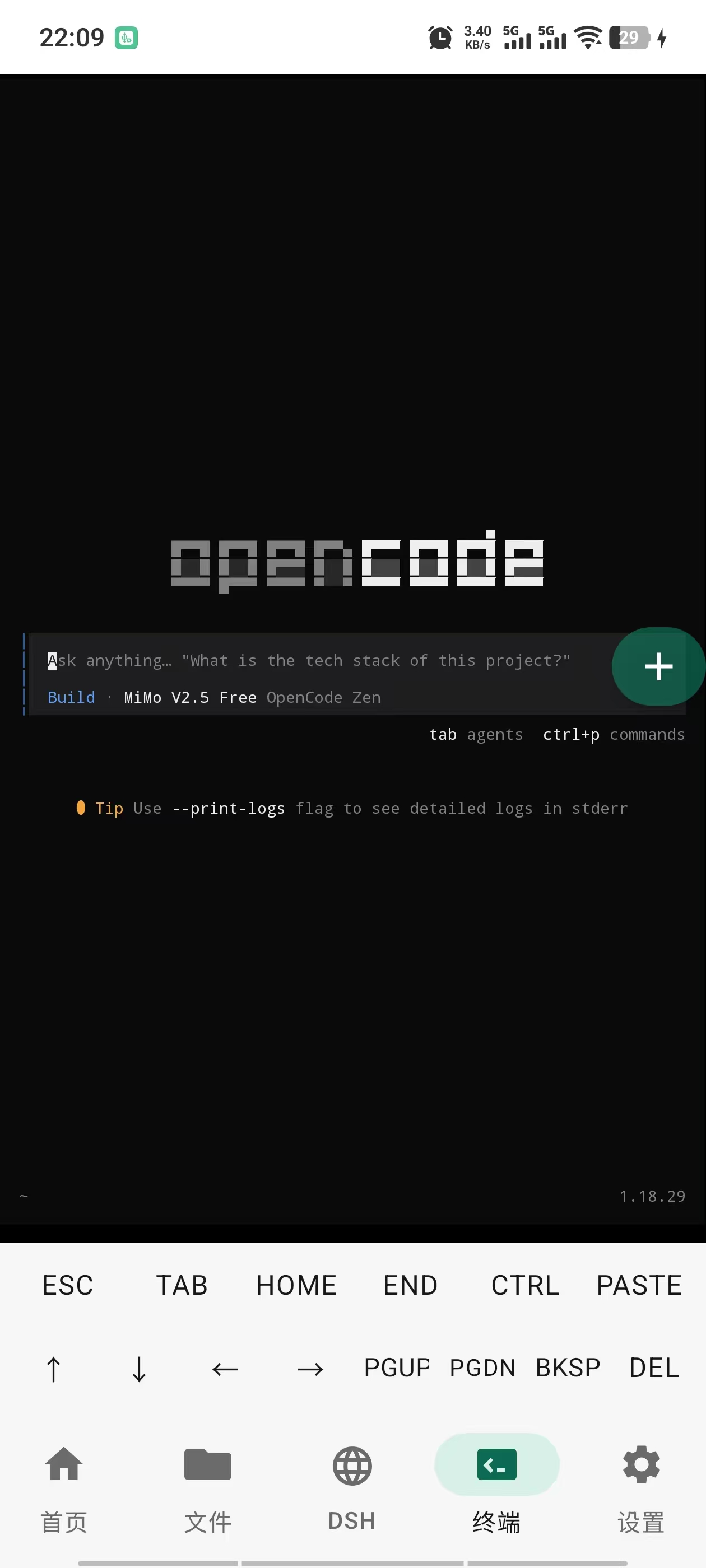 Persistent terminal session inside DSHBox